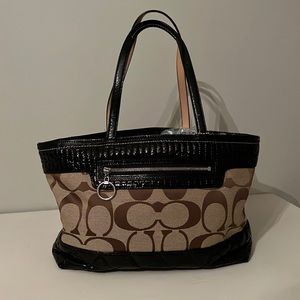 Black and Tan Coach Purse